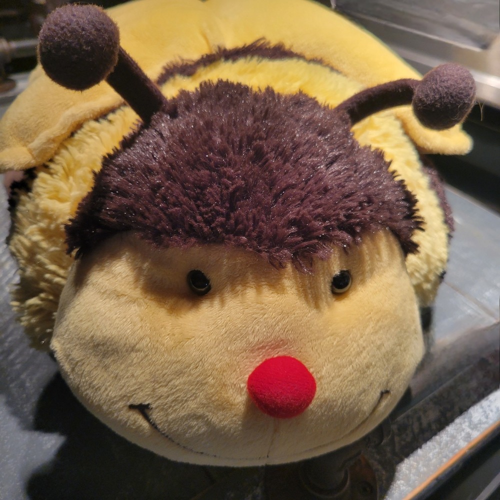 Pillow Pets Bee Original 2010 Tag Bumbly Bumble Bee 18" Plush Gifts Retired